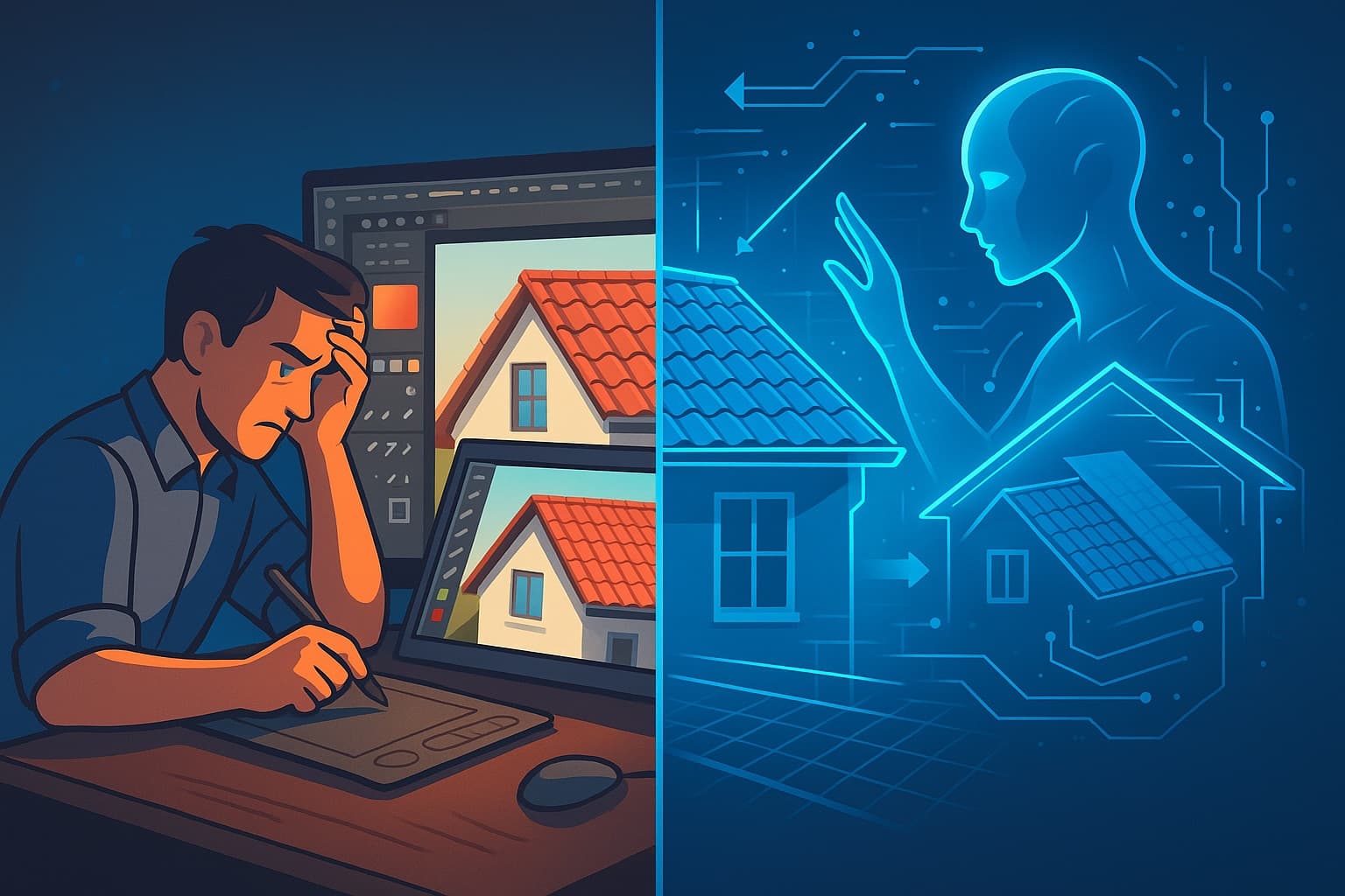 KI-Revolution in der Dachvisualisierung – Warum traditionelle Methoden ausgedient haben